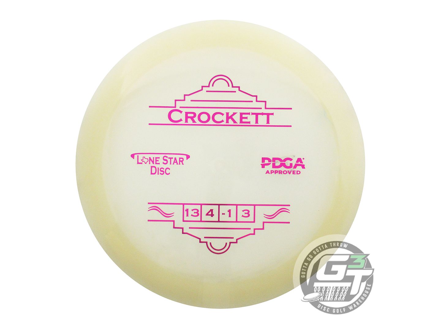 USED Lone Star Glow Crockett 173g Magenta Foil Distance Driver Golf Disc