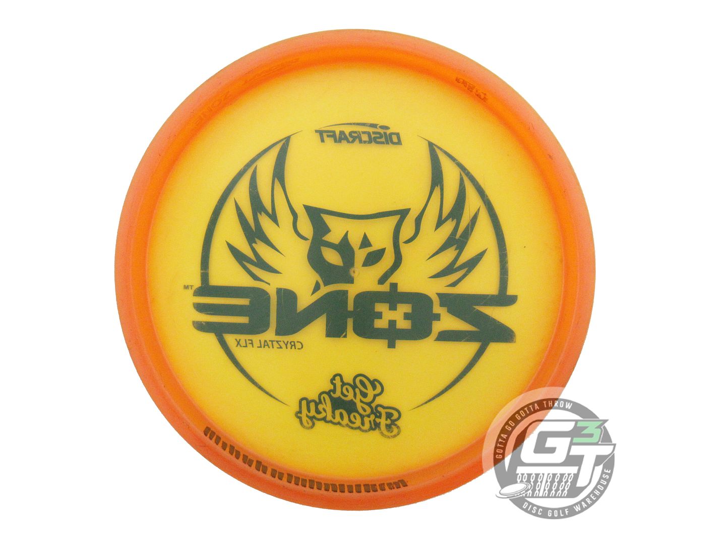 USED Discraft [SMITH] CryZtal FLX Zone 175g Orange Putter Golf Disc