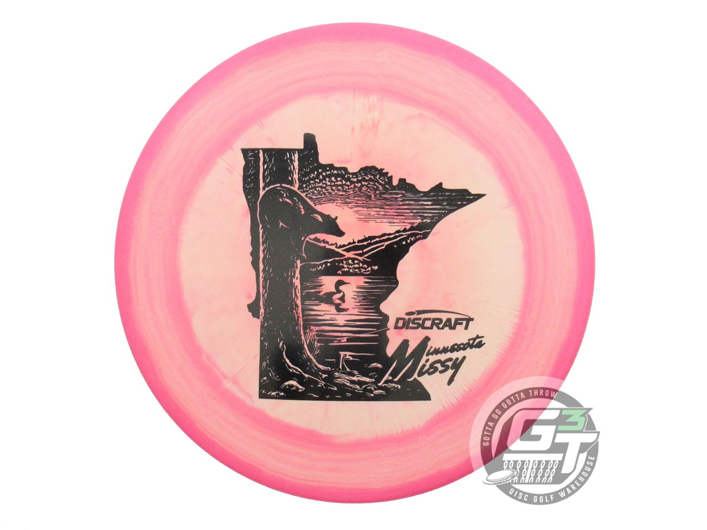 USED Discraft [MINNESOTA MISSY] ESP Zone 178g Pink-Peach Putter Golf Disc