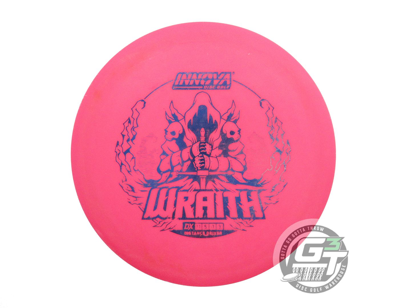USED Innova DX Wraith 168g Pink Blue Foil Distance Driver Golf Disc