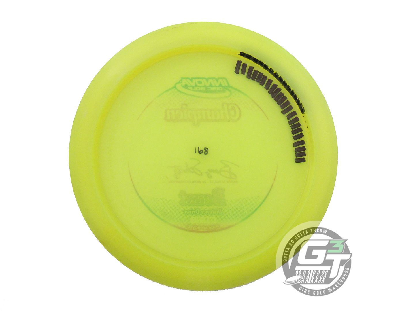 USED Innova Champion Beast 168g Yellow Rainbow Foil Distance Driver Golf Disc
