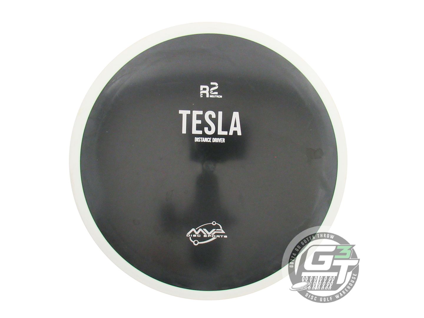 USED MVP Disc Sports R2 Neutron Tesla 168g Black White Rim Distance Driver Disc