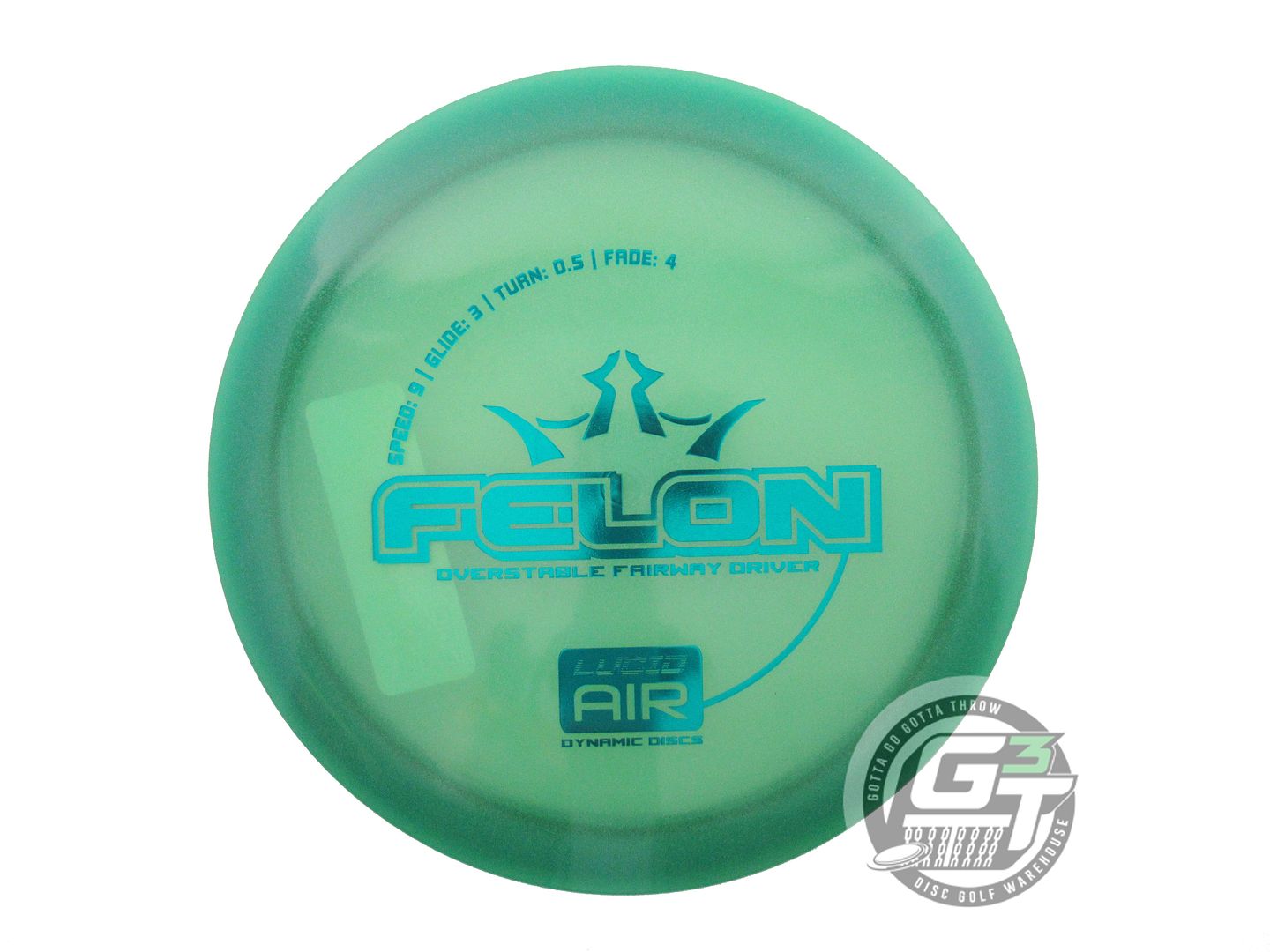 Dynamic Discs Lucid AIR Felon Fairway Driver Golf Disc (Individually Listed)