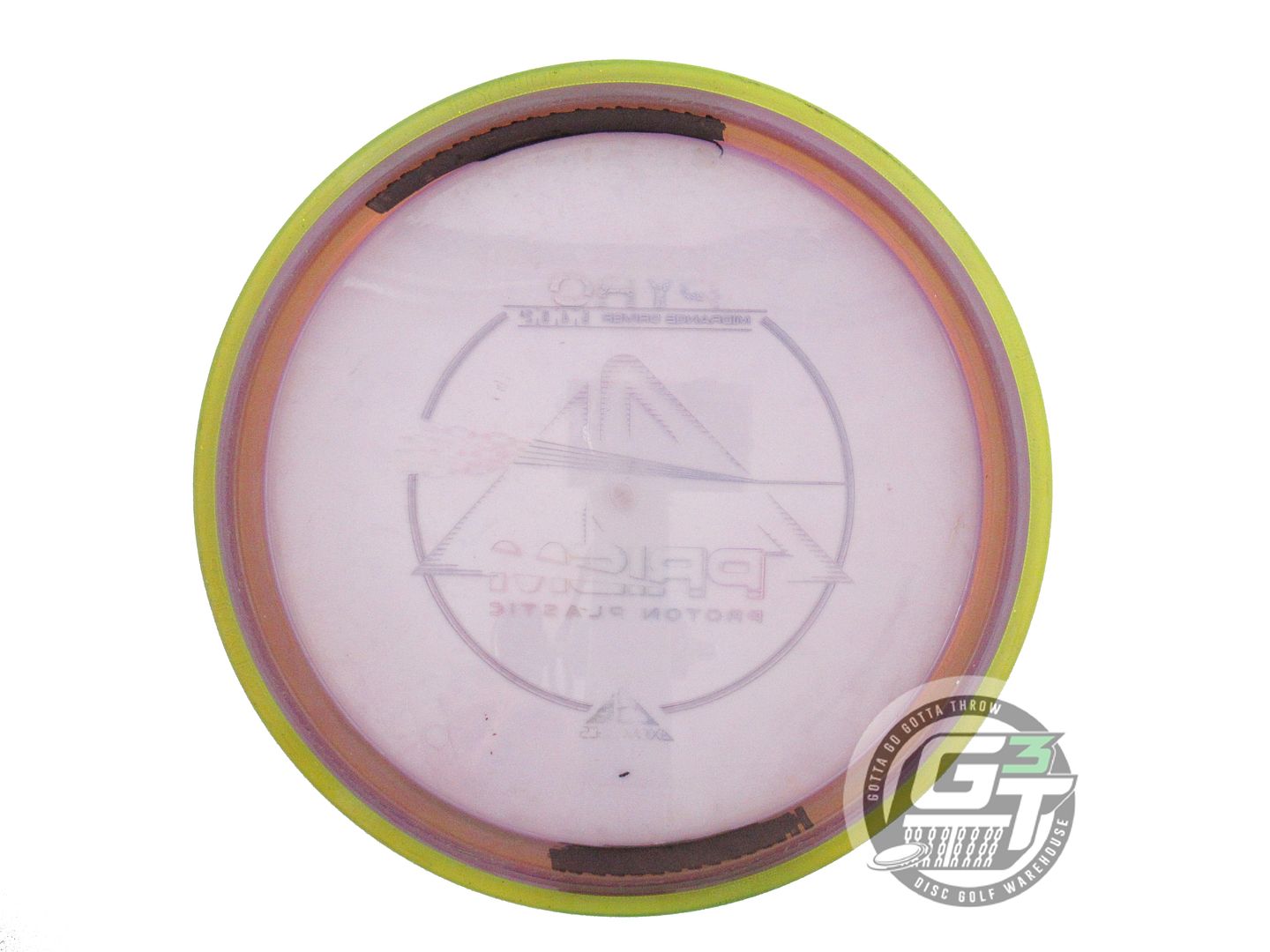 USED Axiom Discs Prism Proton Pyro 179g Purple Lime Rim Midrange Disc