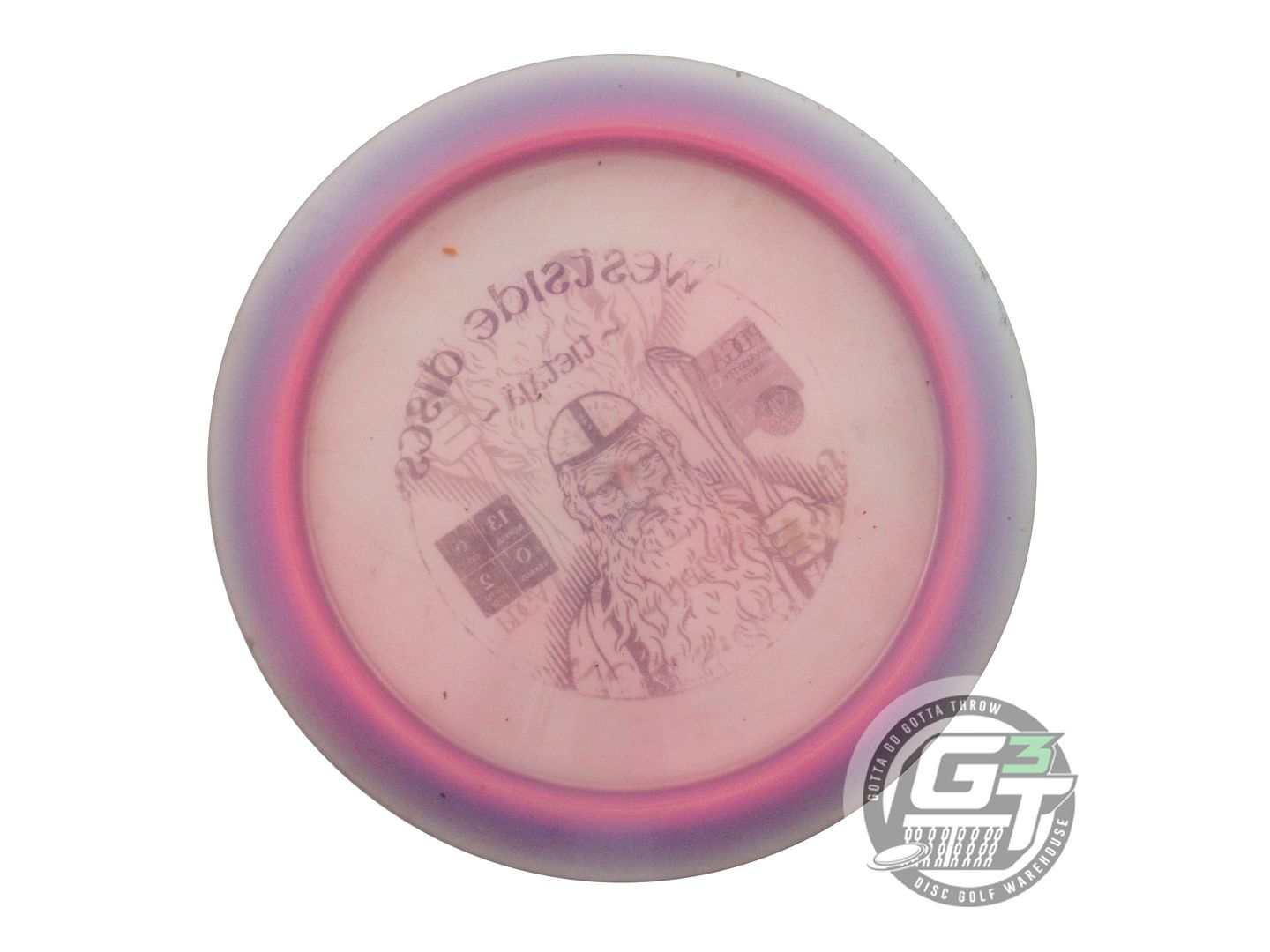 USED Westside Discs X-OUT VIP Sorcerer 172g Lilac-Pink Distance Driver Golf Disc