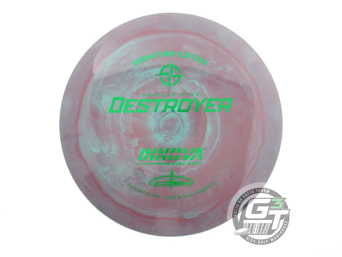 Innova Signature Edition Ohn Scoggins 2025 World Champion Swirled Star Destroyer Distance Driver Golf Disc (Individually Listed)