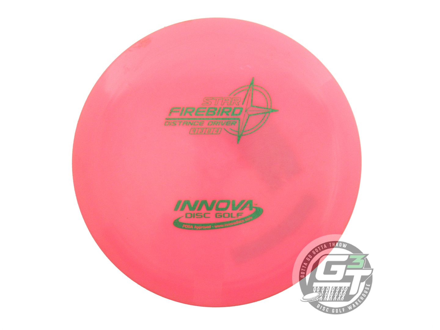 USED Innova Star Firebird 175g Pink Green Matrix Foil Distance Driver Golf Disc