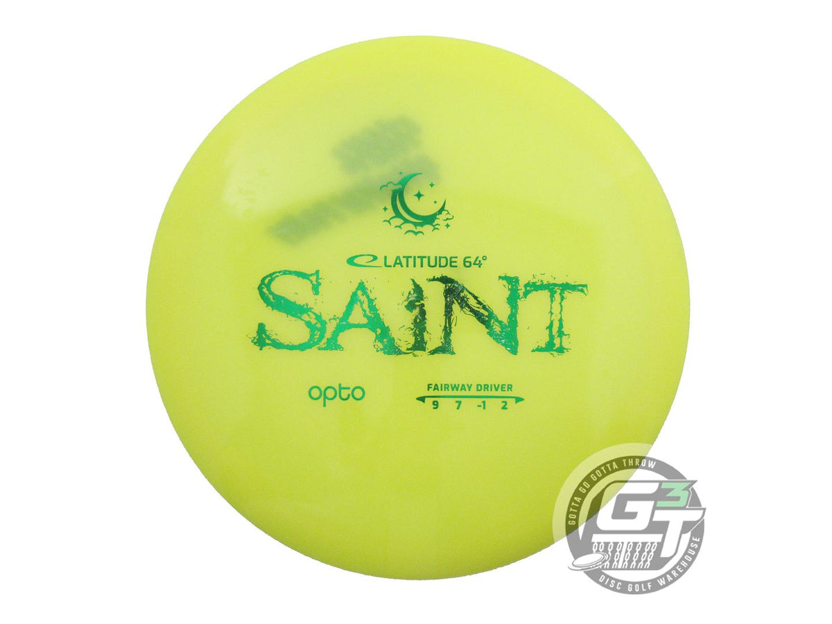USED Latitude 64 Opto Moonshine Saint 174g Yellow Green Foil Fairway Driver Disc