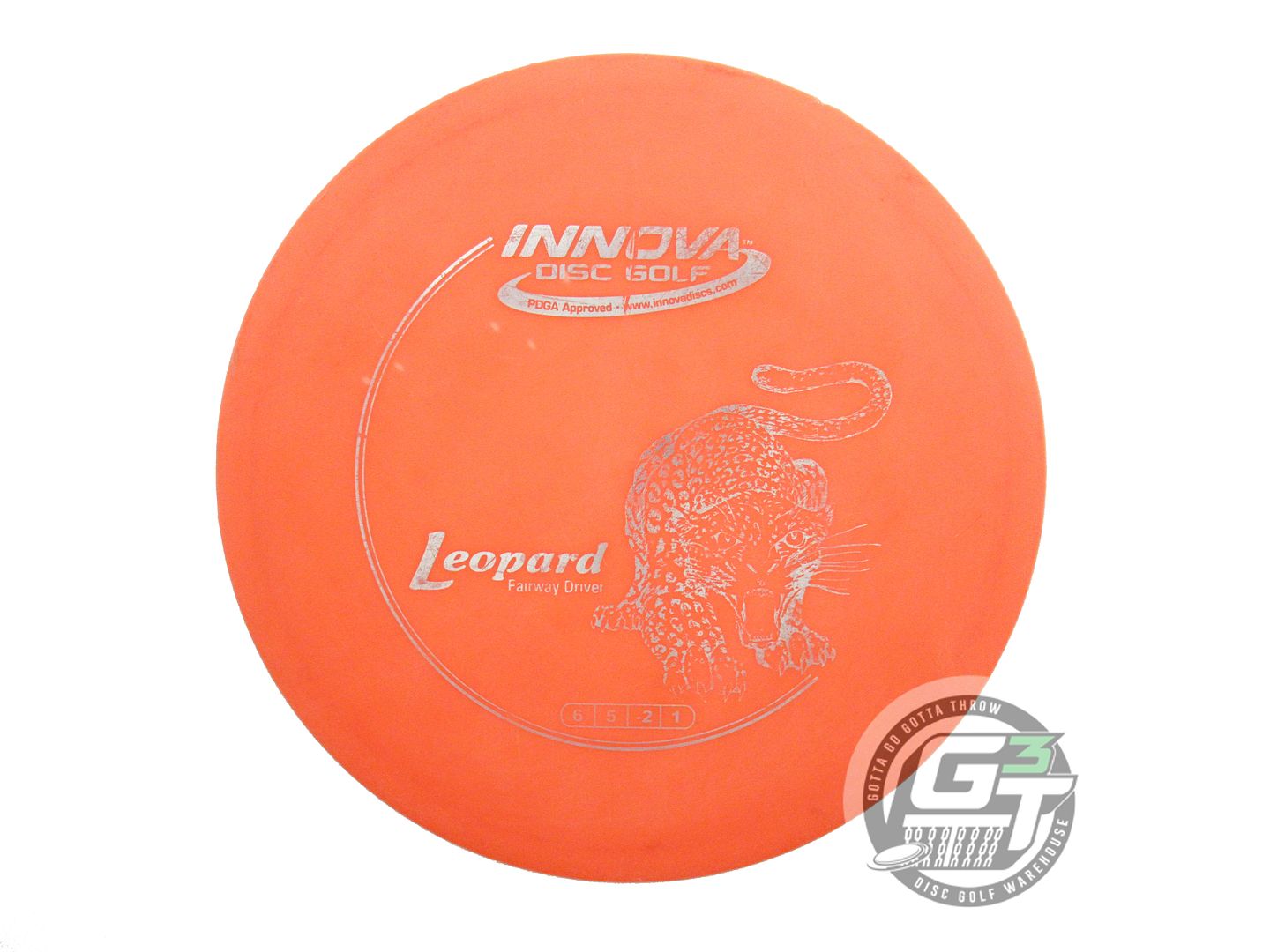USED Innova DX Leopard 150g Orange Silver Foil Fairway Driver Golf Disc