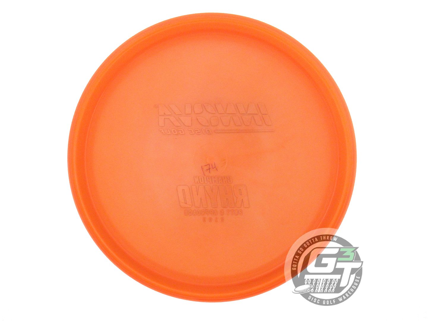 USED Innova Champion Rhyno 174g Orange Blue Foil Putter Golf Disc