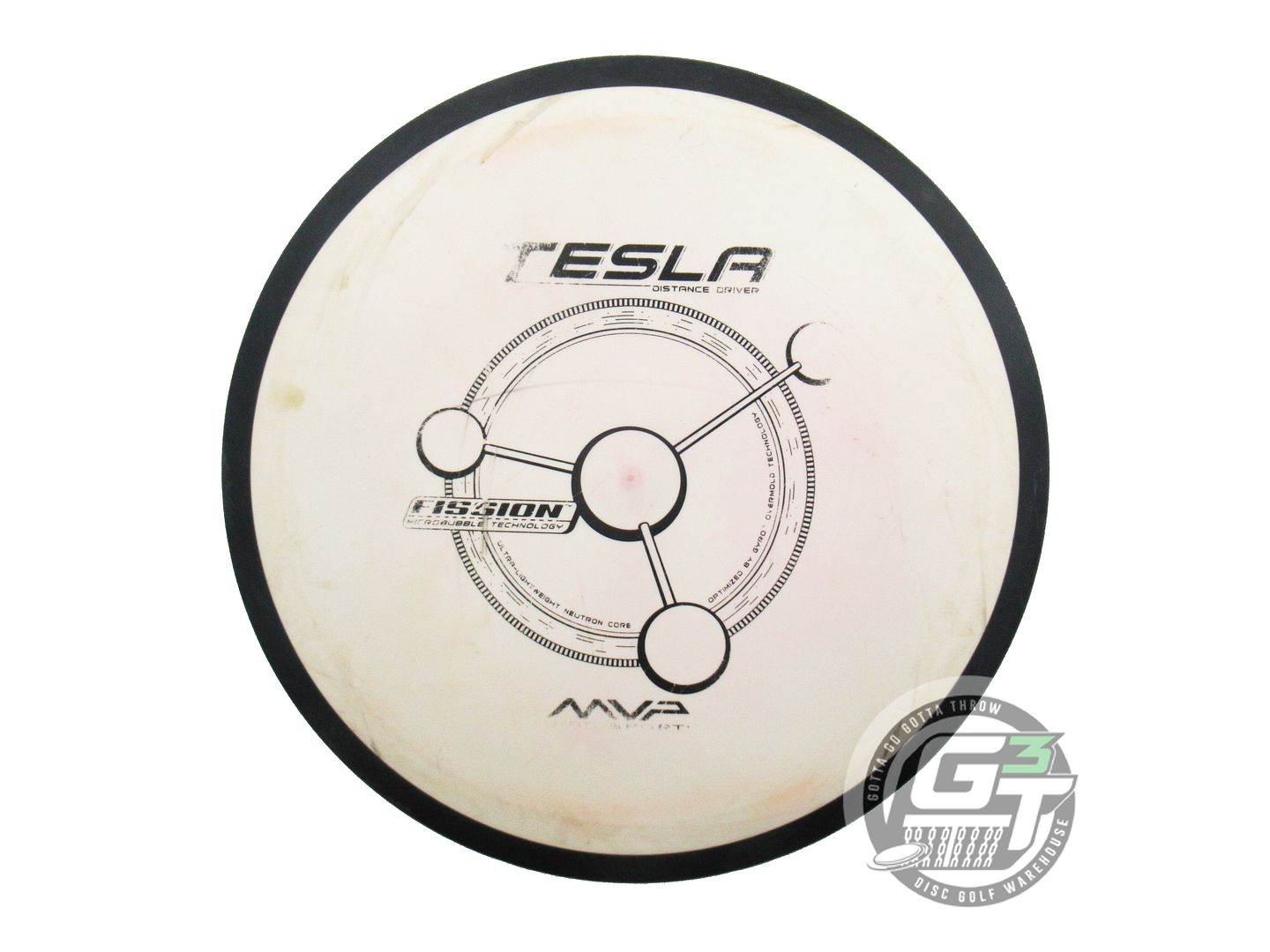 USED MVP Disc Sports Fission Tesla 148g White Distance Driver Golf Disc