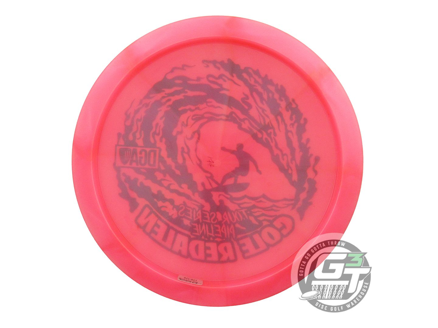 USED DGA [REDALEN] Swirl Pipeline 173g Pink Green Stamp Fairway Driver Golf Disc