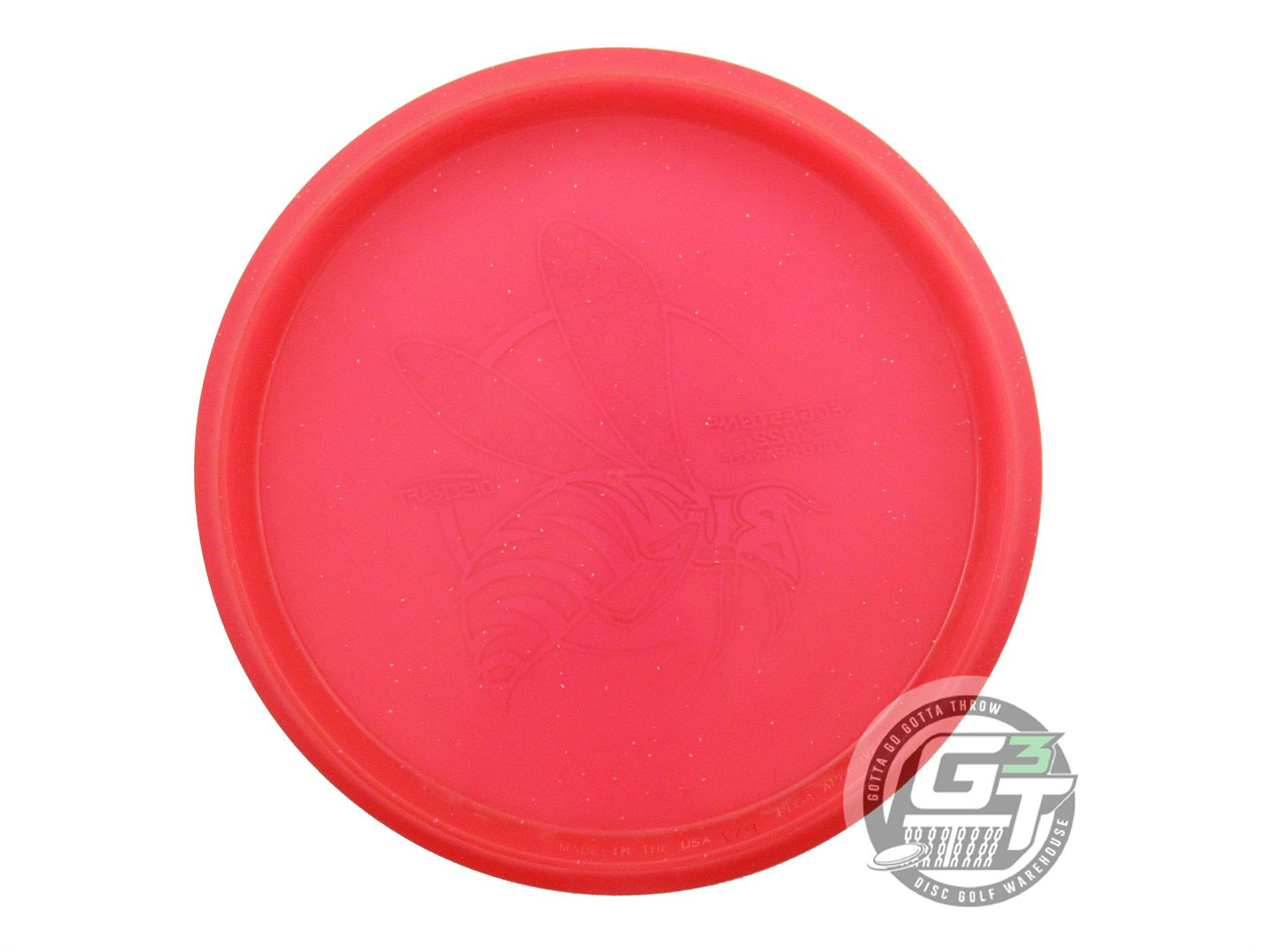 USED Discraft [LEDGESTONE] Glo Z Sparkle Buzzz 179g Red Midrange Disc