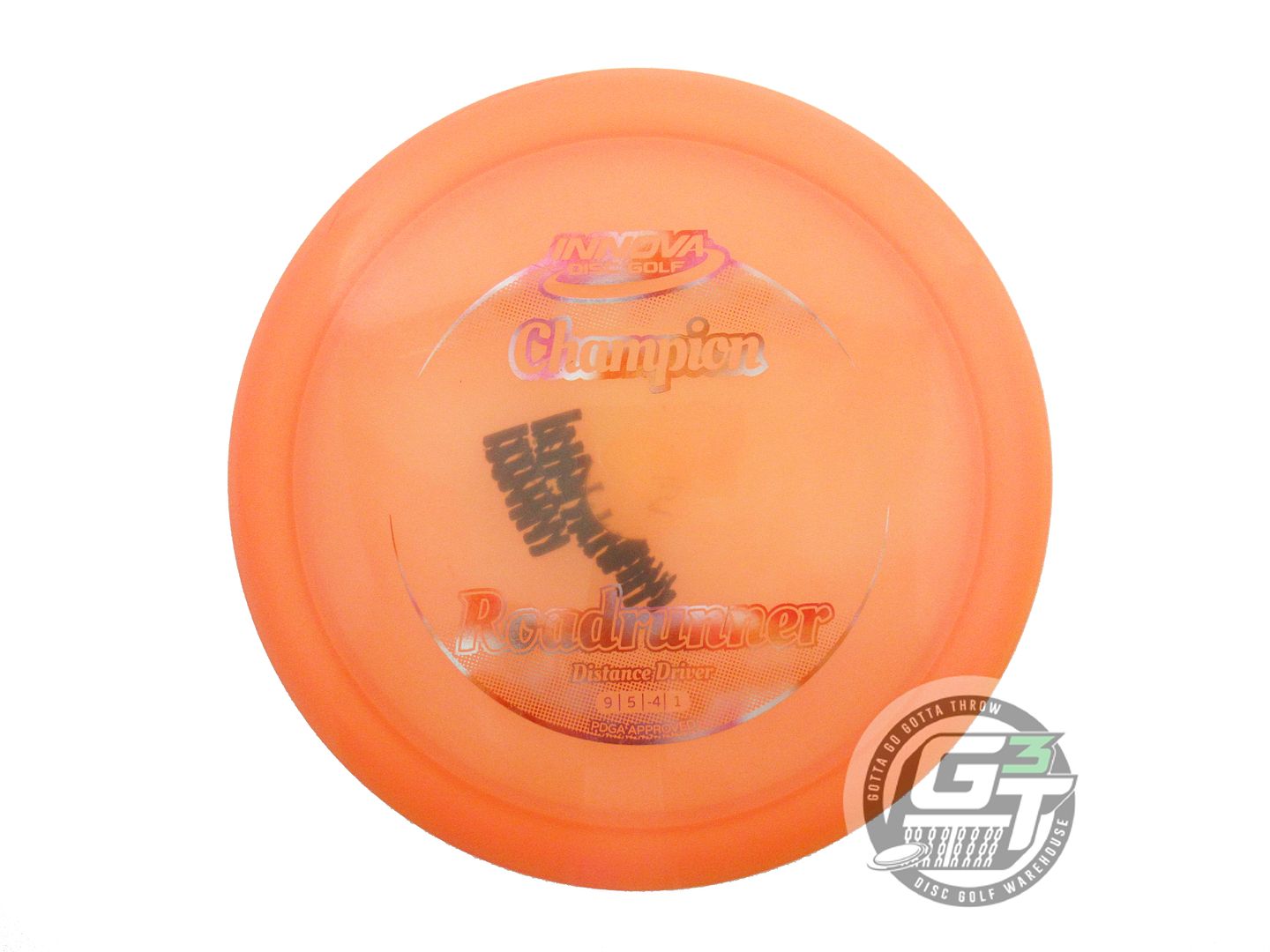 USED Innova Champion Roadrunner 167g Orange Cloud Foil Distance Driver Golf Disc