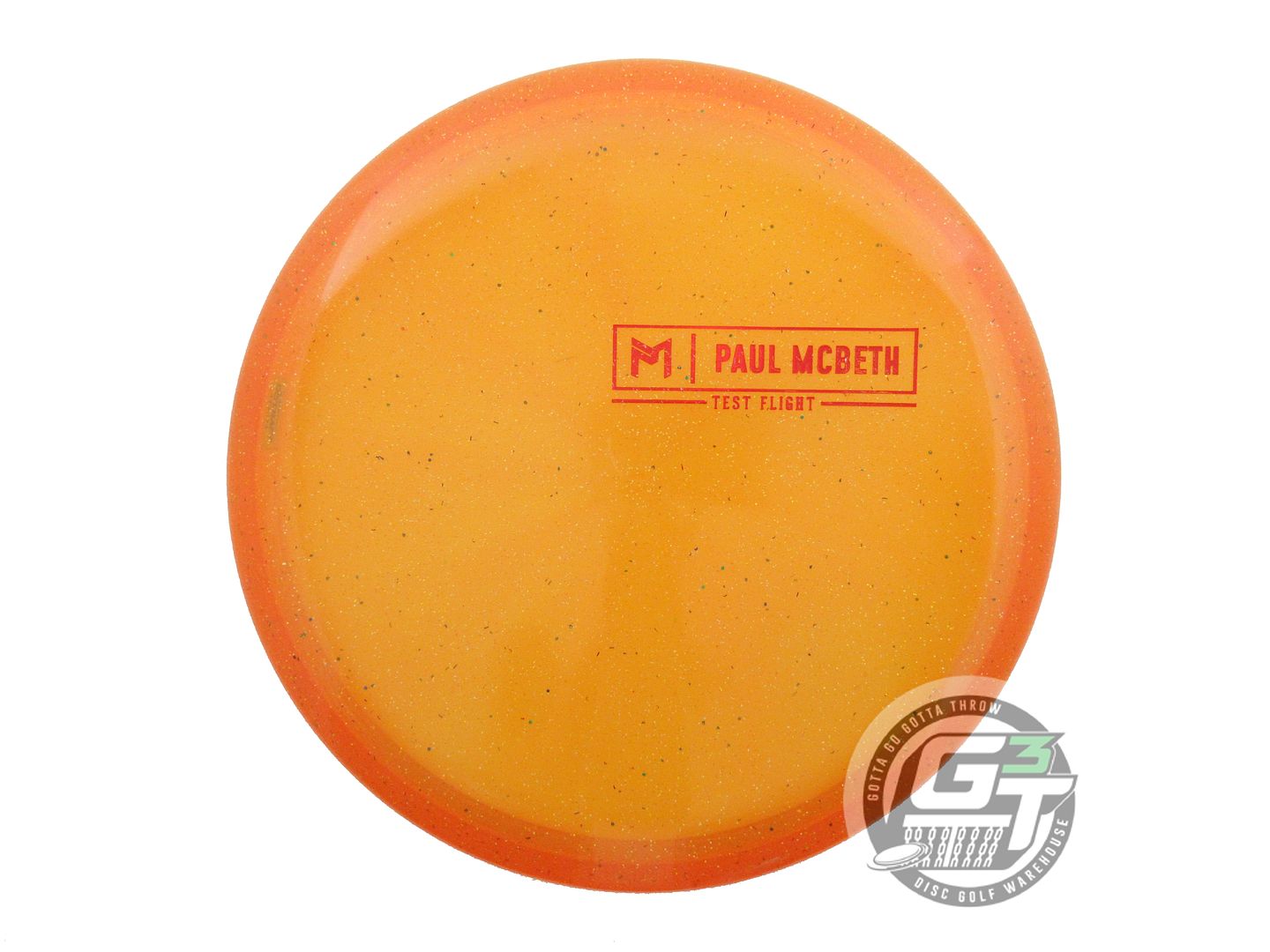 USED Discraft [McBETH] CryZtal Sparkle Kratos 177g Orange Putter Golf Disc