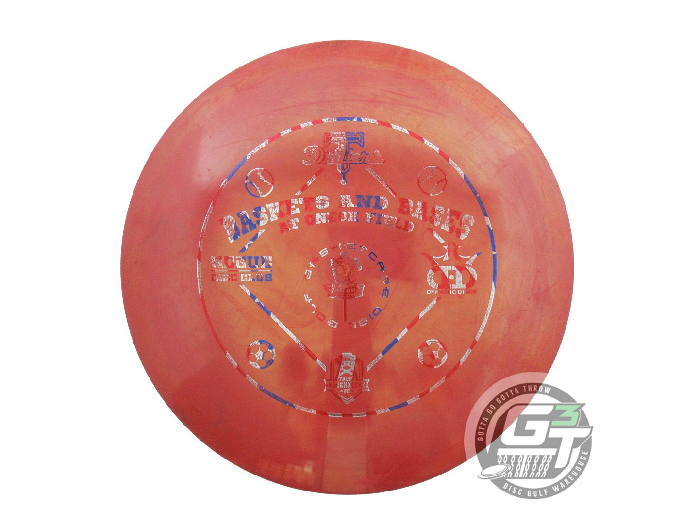 USED Dynamic Discs BioFuzion Maverick 175g Maroon Flag Foil Distance Driver Disc