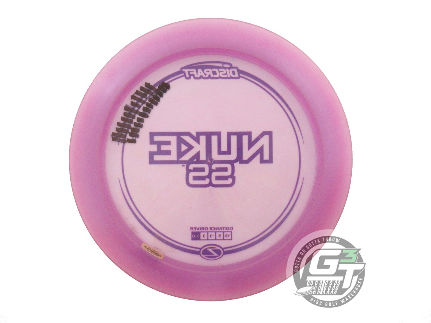 USED Discraft Z Nuke SS 173g Lilac Purple Stamp Distance Driver Golf Disc