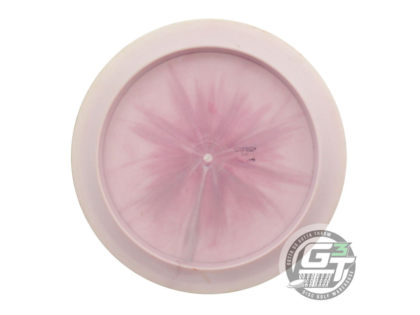 USED Lone Star Bravo Bayonet 174g Cream-Pink White Stamp Distance Driver Disc