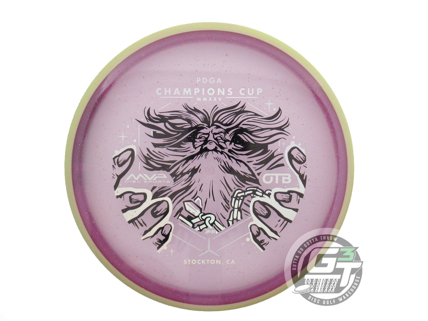 USED Axiom Discs [CHAMPIONS] Particle Glow Proton Hex 176g Lilac Midrange Disc