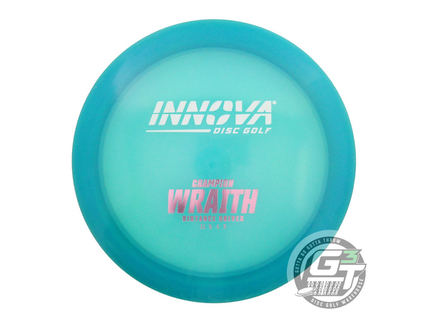 USED Innova Champion Wraith 167g Teal White & Pink Foil Distance Driver Disc