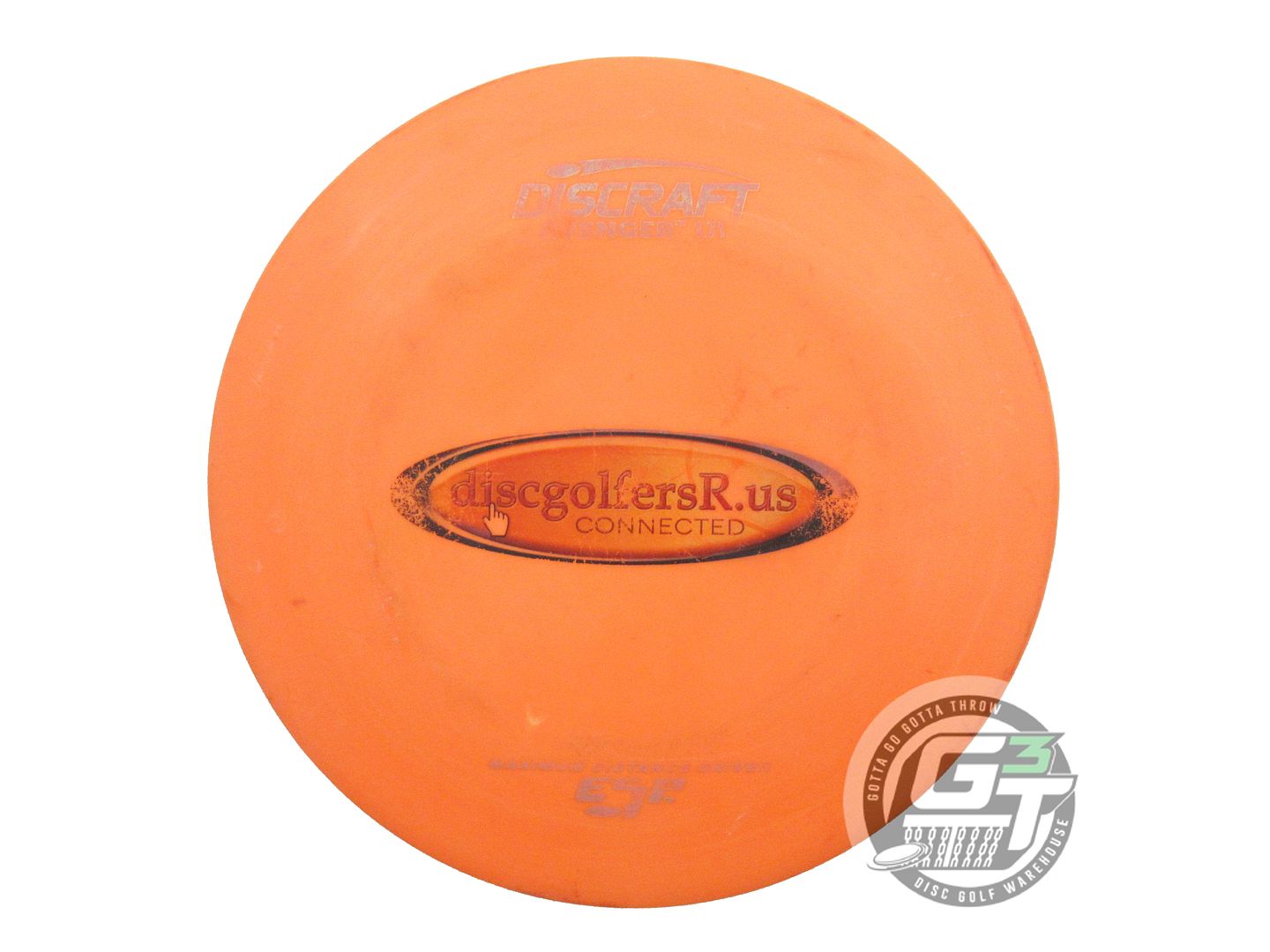 USED Discraft ESP Avenger 170g Orange Silver Stamp Distance Driver Golf Disc