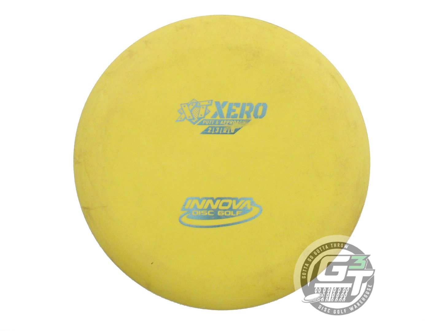 USED Innova XT Xero 172g Yellow Silver Foil Putter Golf Disc