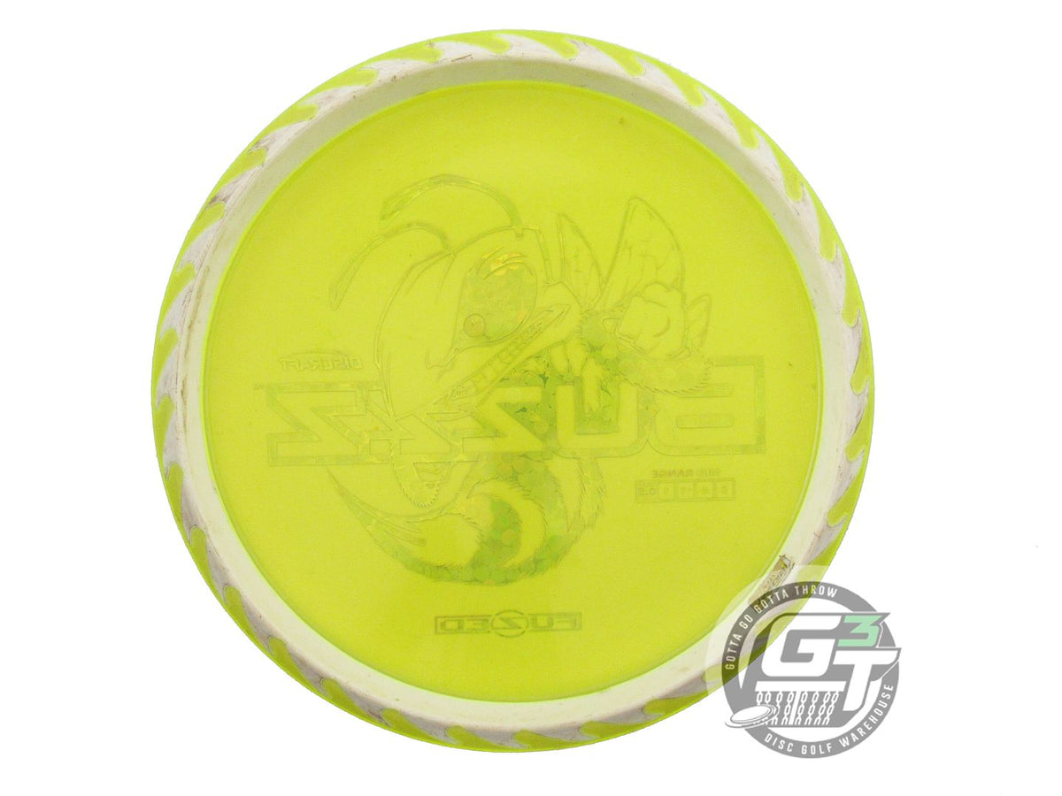 USED Discraft FuZed BuzzzSaw Buzzz 179g Yellow Pink Flower Foil Midrange Disc