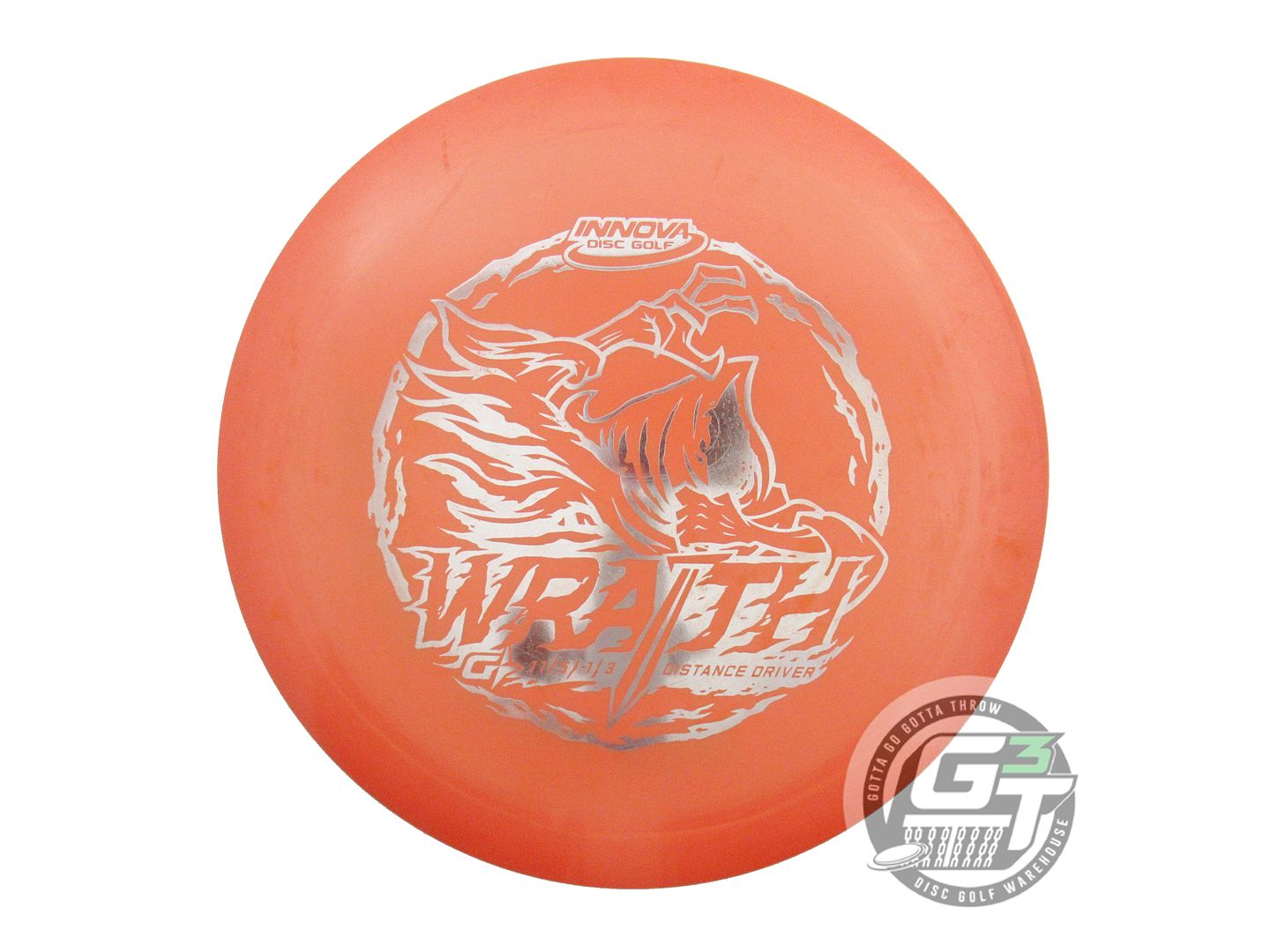 USED Innova GStar Wraith 179g Orange Silver Foil Distance Driver Golf Disc