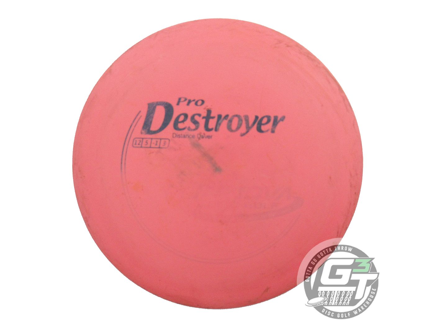 USED Innova Pro Destroyer 175g Pink Black Stamp Distance Driver Golf Disc