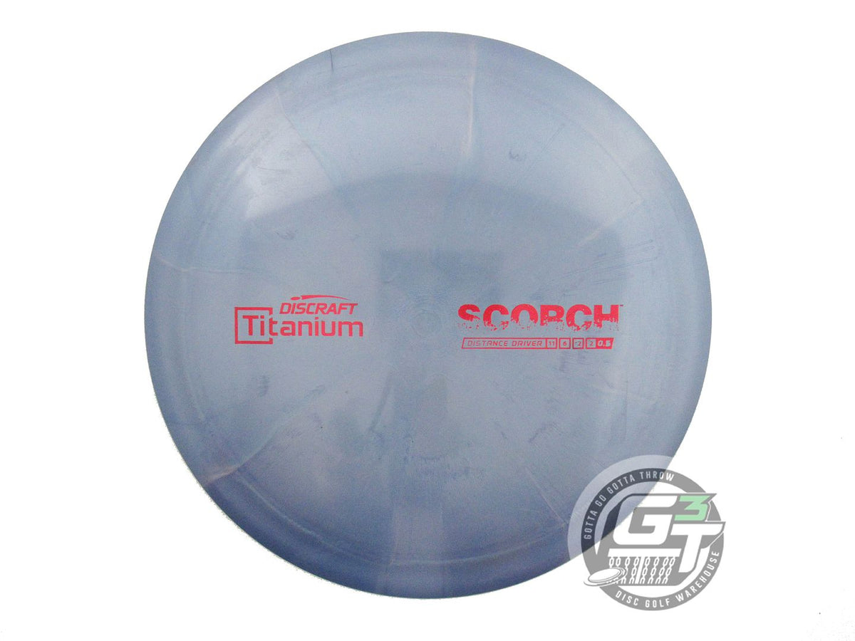 USED Discraft Titanium Scorch 175g Blue-Gray Distance Driver Golf Disc