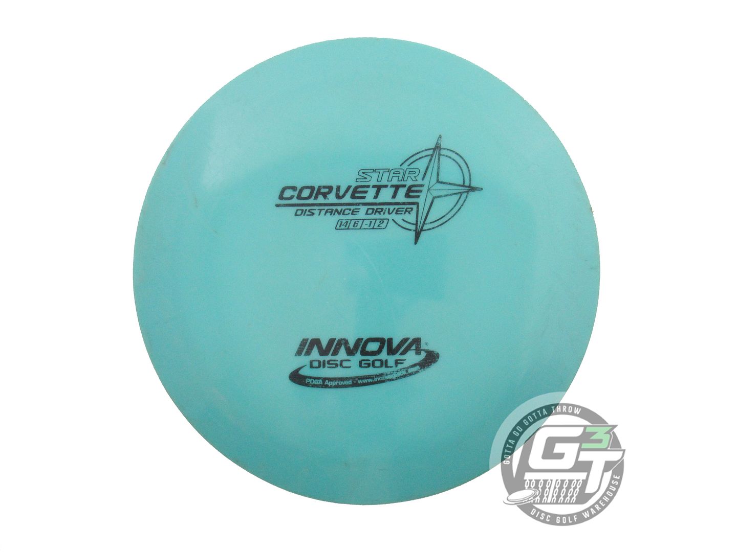 USED Innova Star Corvette 168g Seafoam Black Stamp Distance Driver Golf Disc