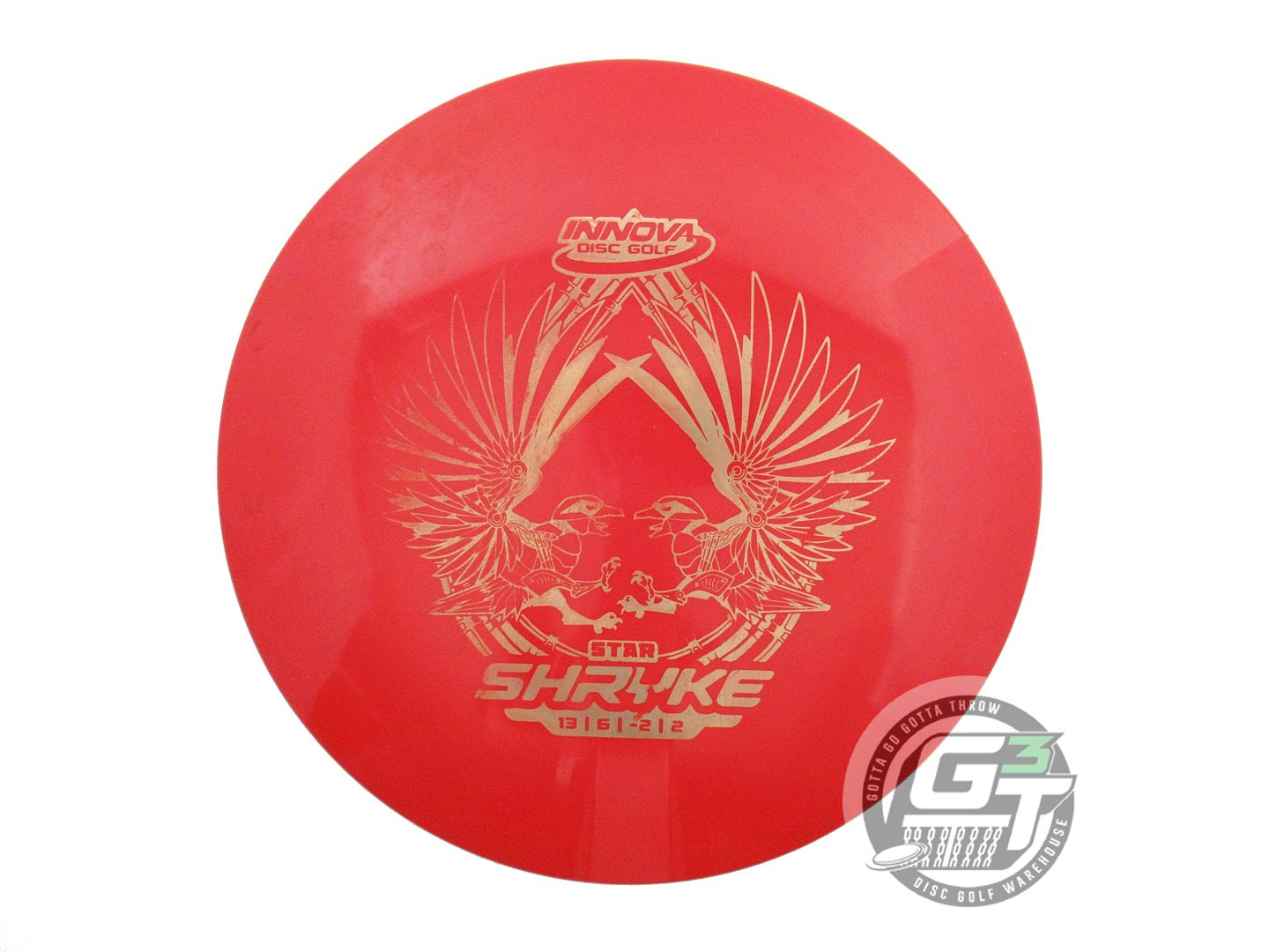 USED Innova Star Shryke 174g Red Gold Foil Distance Driver Golf Disc