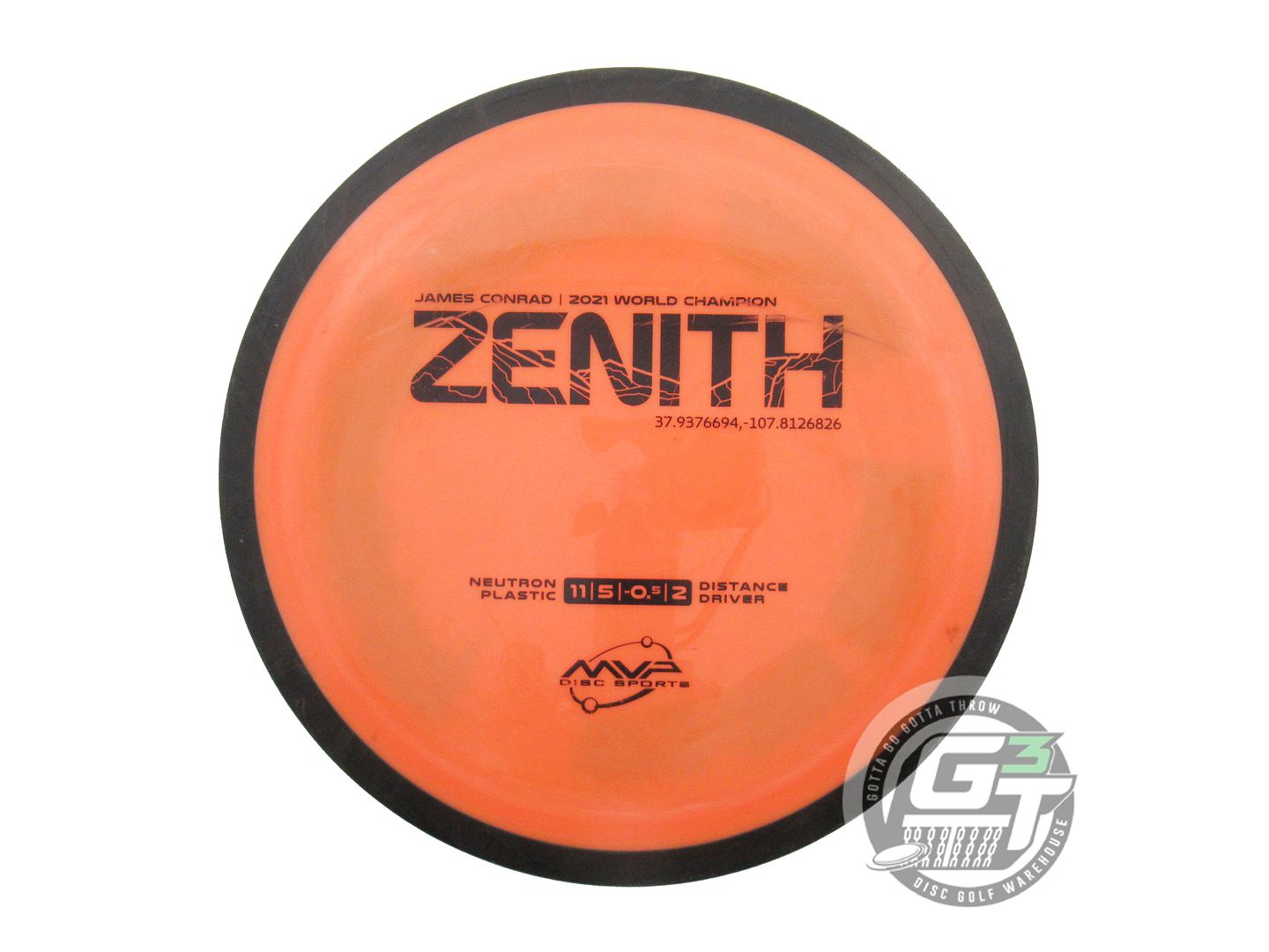 USED MVP Disc Sports [CONRAD] Neutron Zenith 172g Orange Fairway Driver Disc