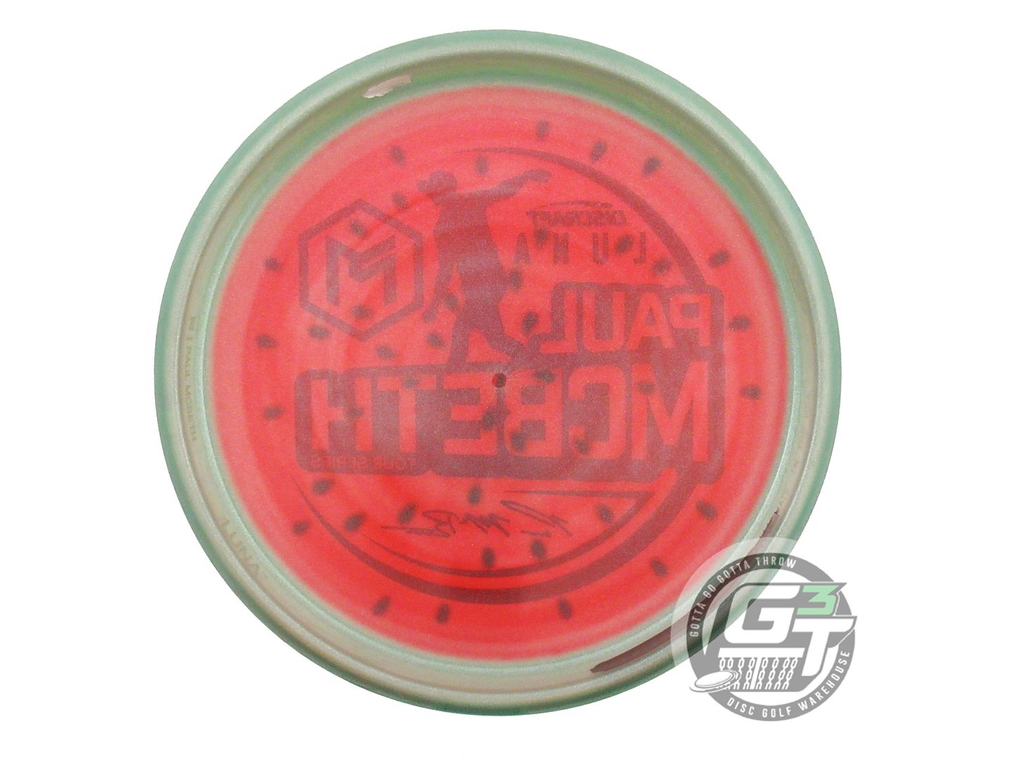 USED Discraft [McBETH] Metallic Z Luna 174g Green HOME DYED Putter Golf Disc