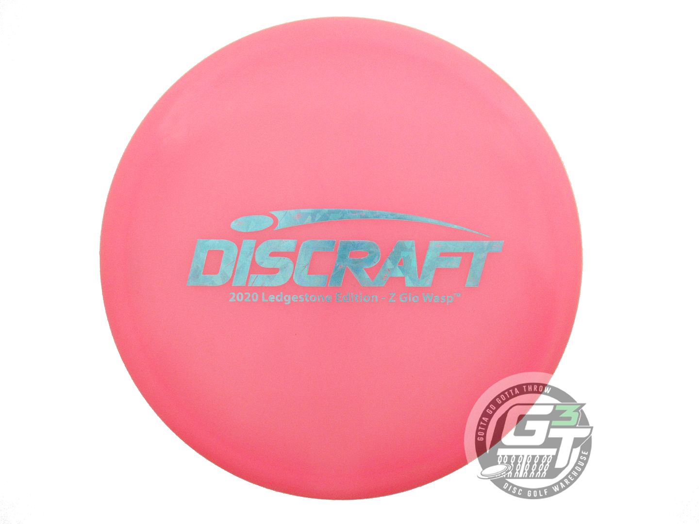 USED Discraft [LEDGESTONE] Z Glo Wasp 178g Pink Teal Shatter Midrange Golf Disc