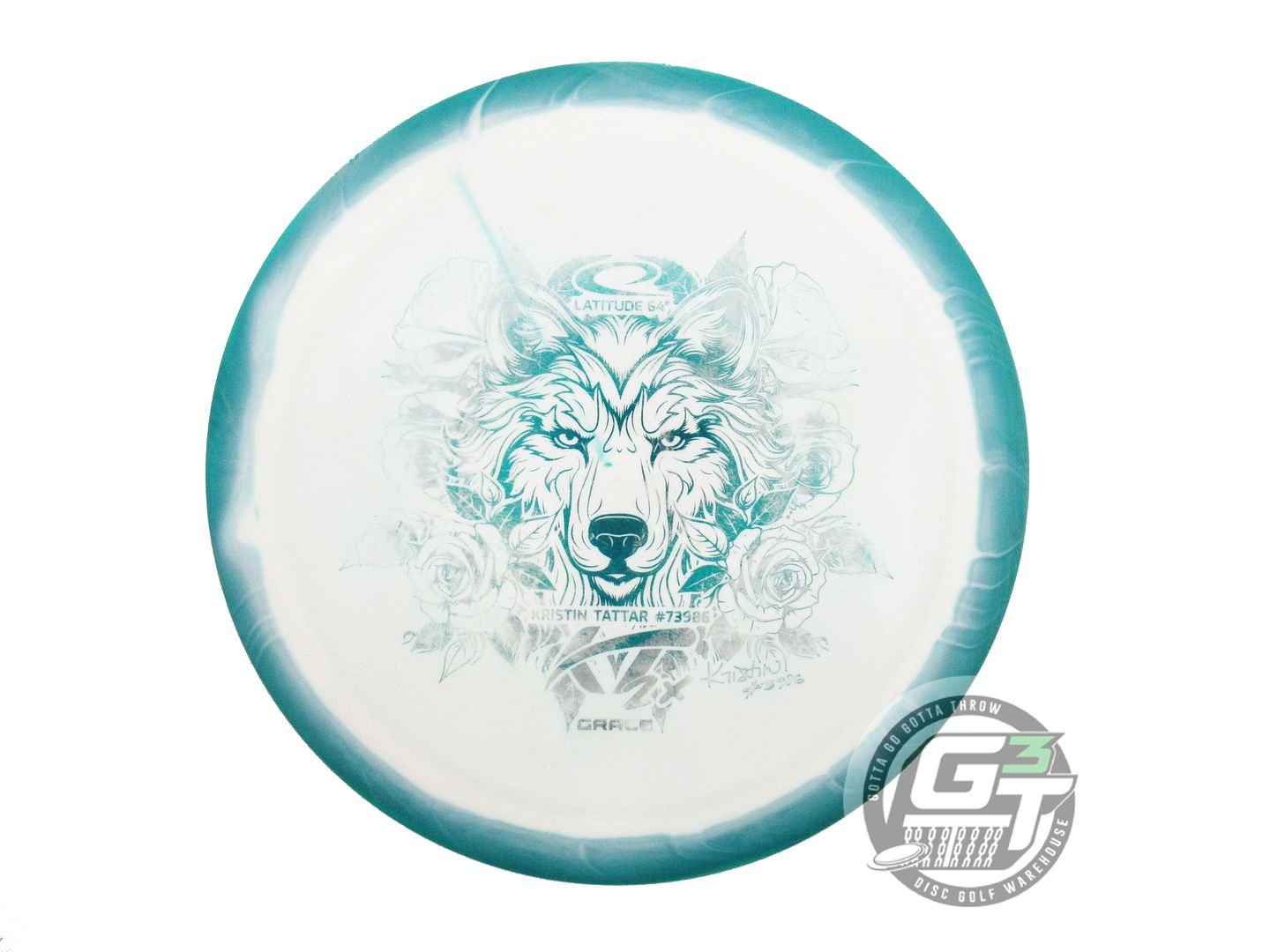 USED Latitude 64 [TATTAR] Royal Grand Orbit Grace 175g Green-White Driver Disc