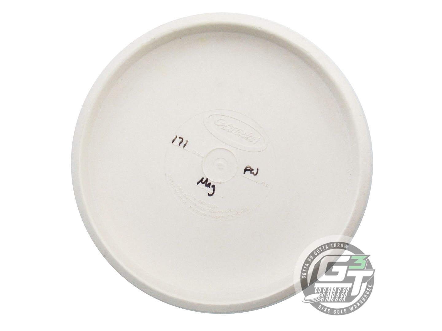 USED Gateway Pure White Magic 171g Gold Foil Putter Golf Disc