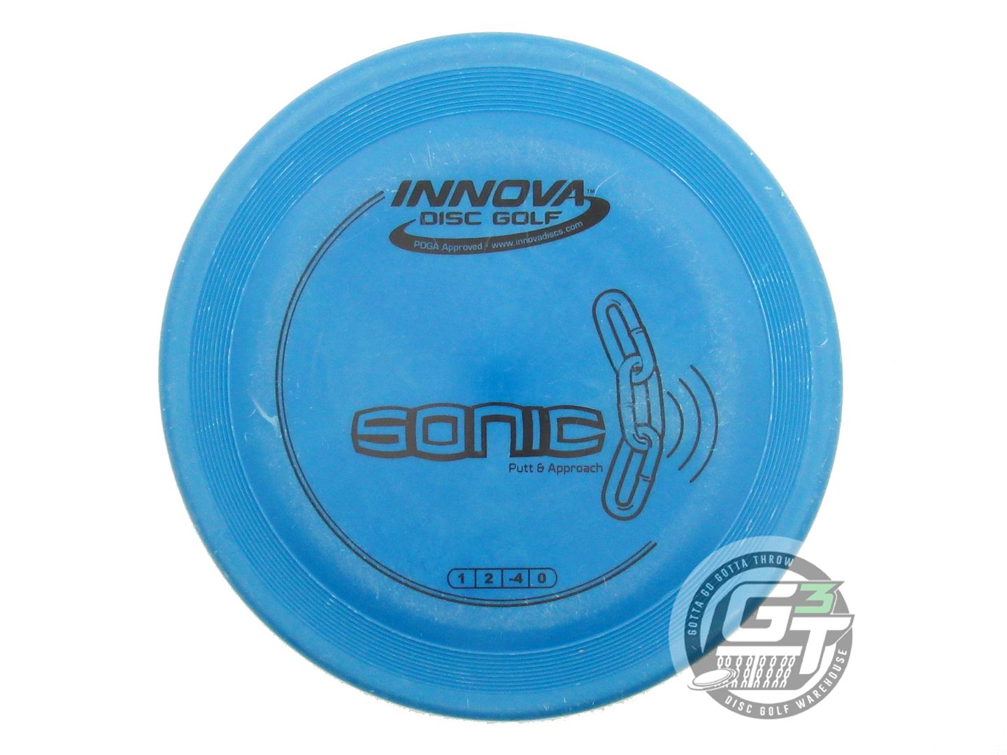 USED Innova DX Sonic 132g Blue Black Stamp Putter Golf Disc