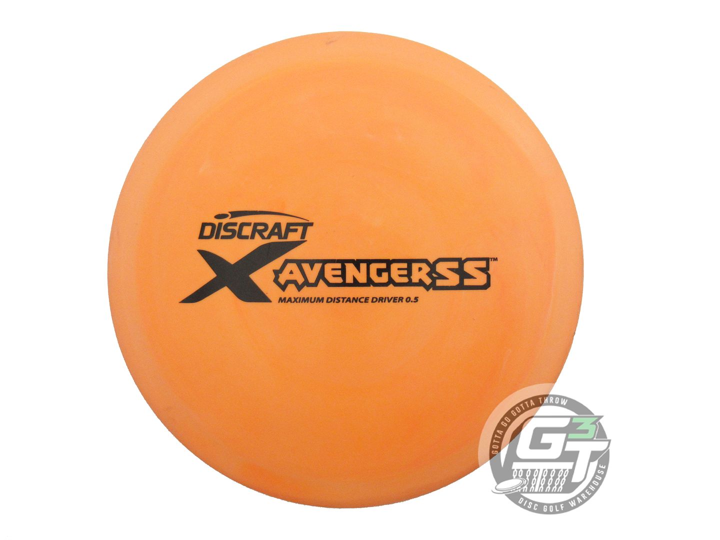 USED Discraft X Avenger SS 174g Orange Black Stamp Distance Driver Golf Disc