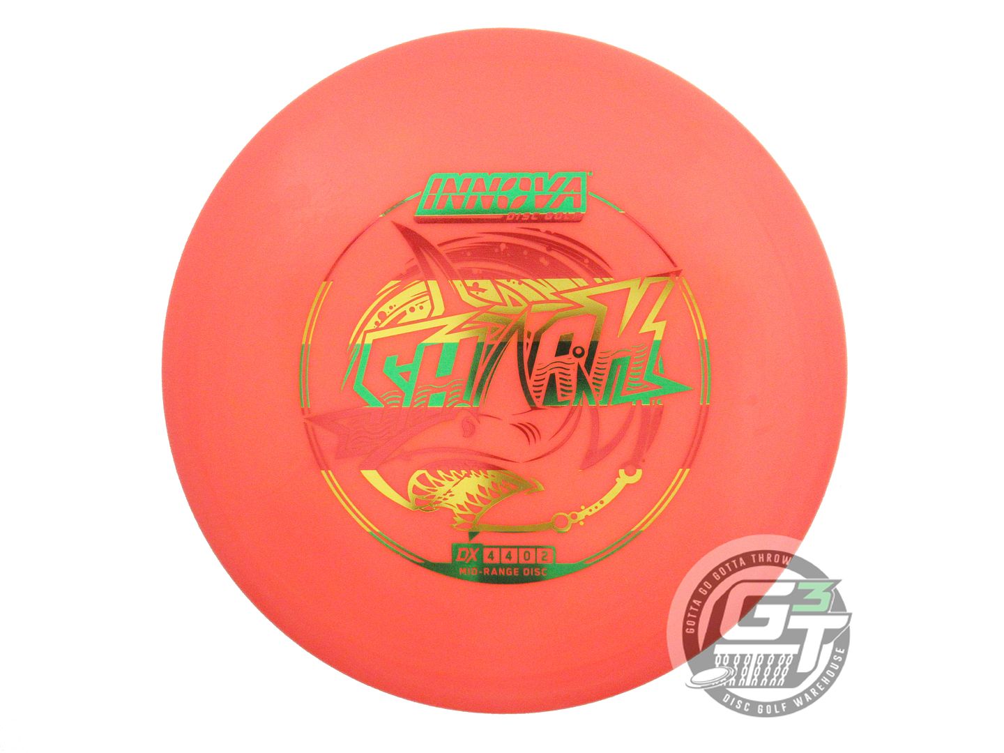 USED Innova DX Shark 146g Orange Rasta Foil Midrange Golf Disc
