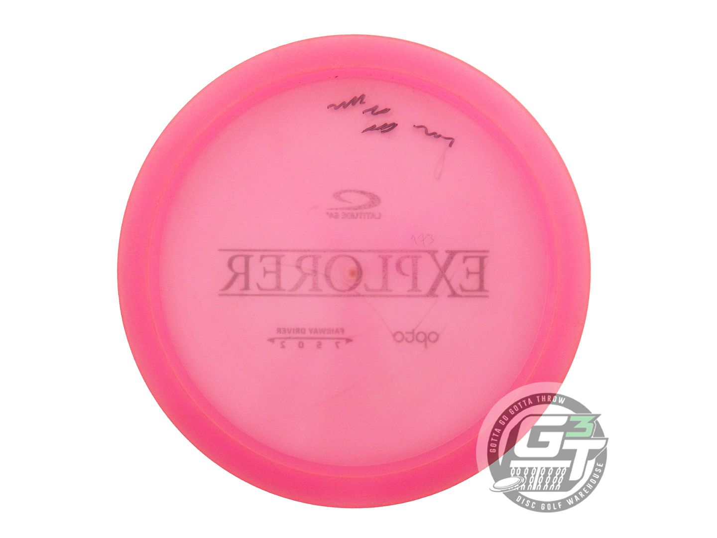 USED Latitude 64 Opto Explorer 172g Pink Black Stamp Distance Driver Golf Disc