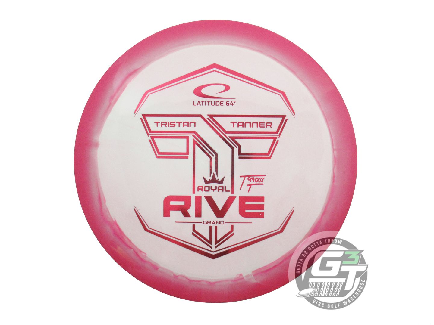 USED Latitude 64 [TANNER] Royal Grand Orbit Rive 174g Pink-White Driver Disc