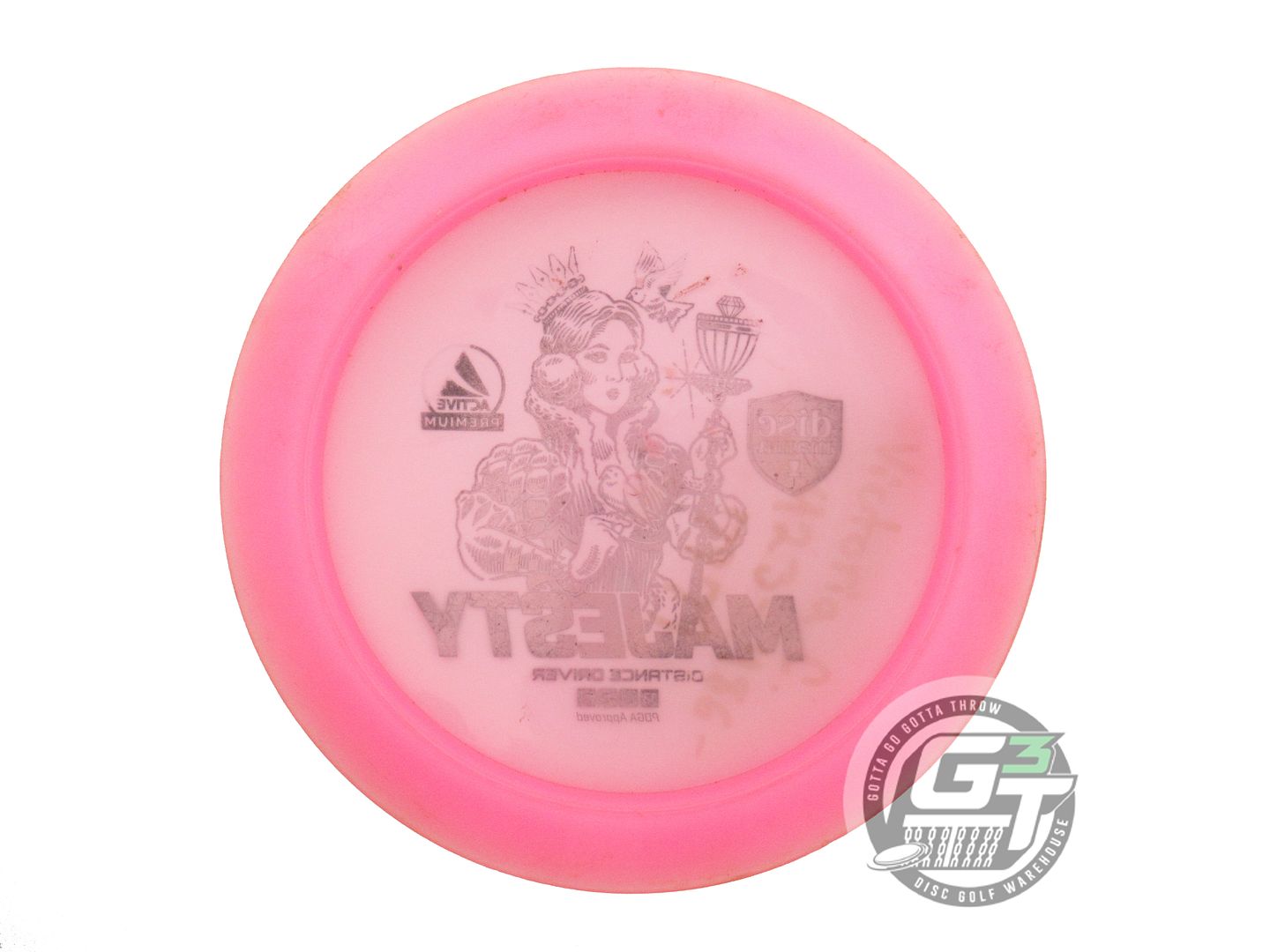 USED DiscMania Active Premium Majesty 174g Pink Black Stamp Driver Golf Disc