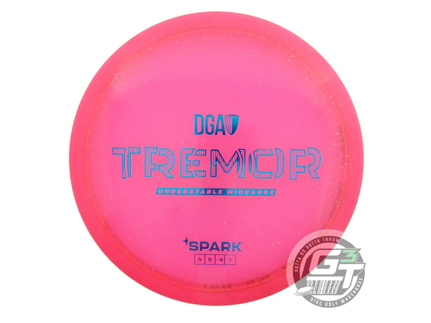 USED DGA Spark Tremor 173g Pink Blue Foil Midrange Golf Disc