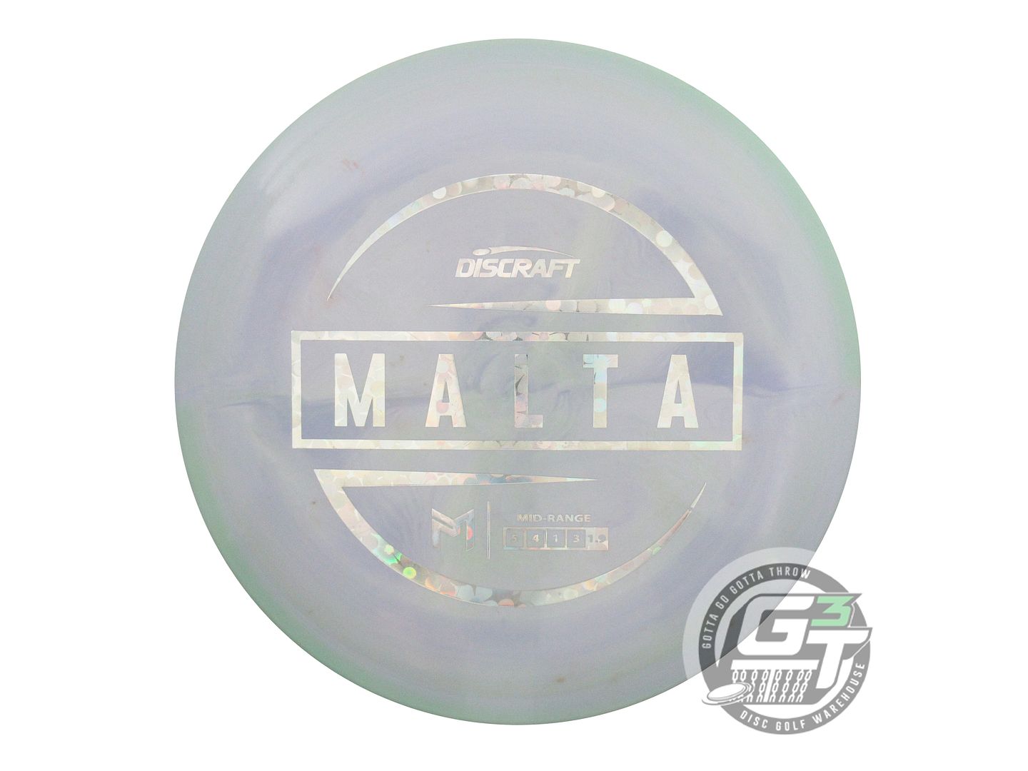 USED Discraft [McBETH] ESP Malta 174g Lilac-Green Flower Foil Midrange Golf Disc