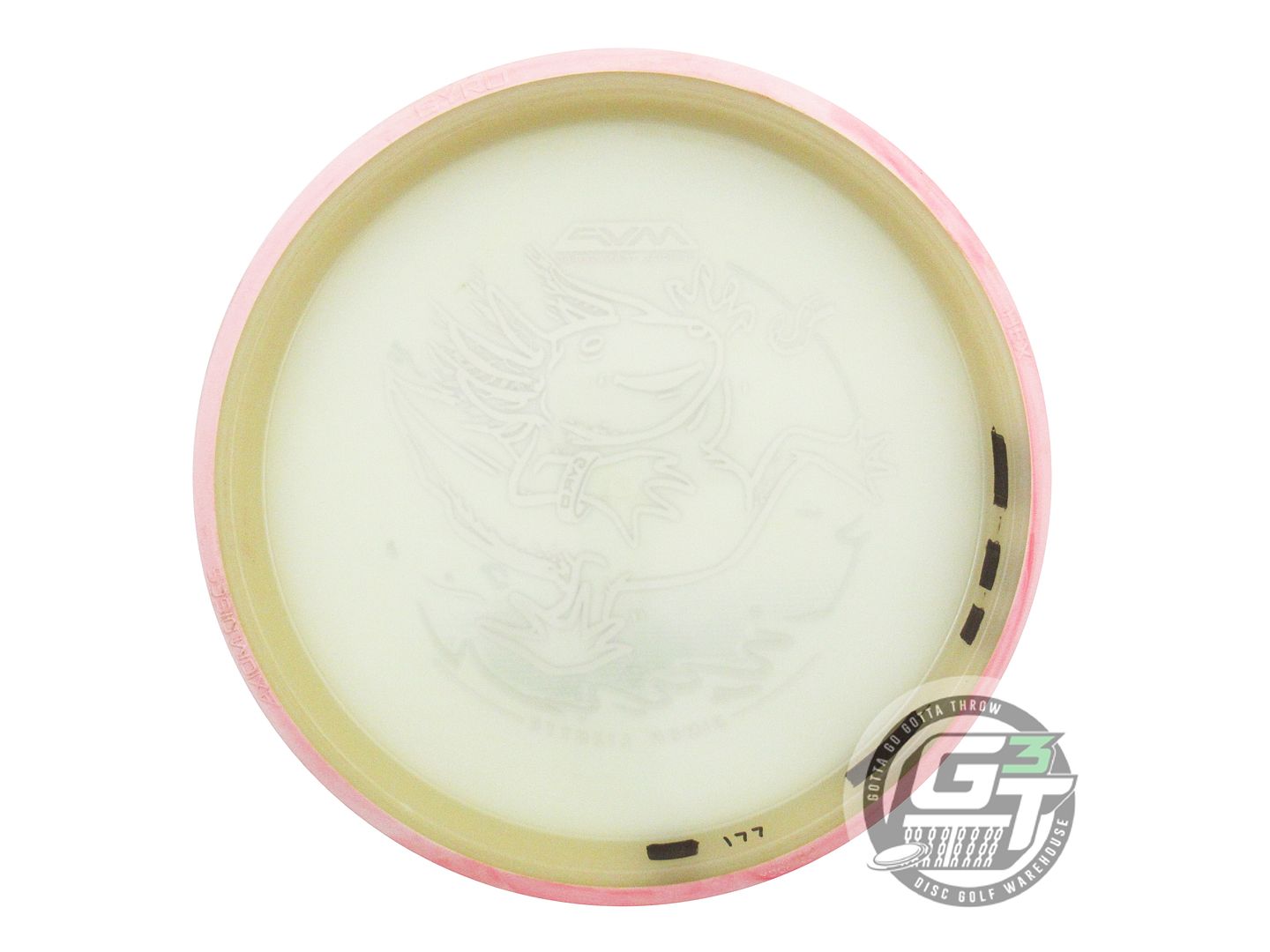 USED Axiom Discs [LIZOTTE] Eclipse Glow Proton Hex 177g Pink Rim Midrange Disc