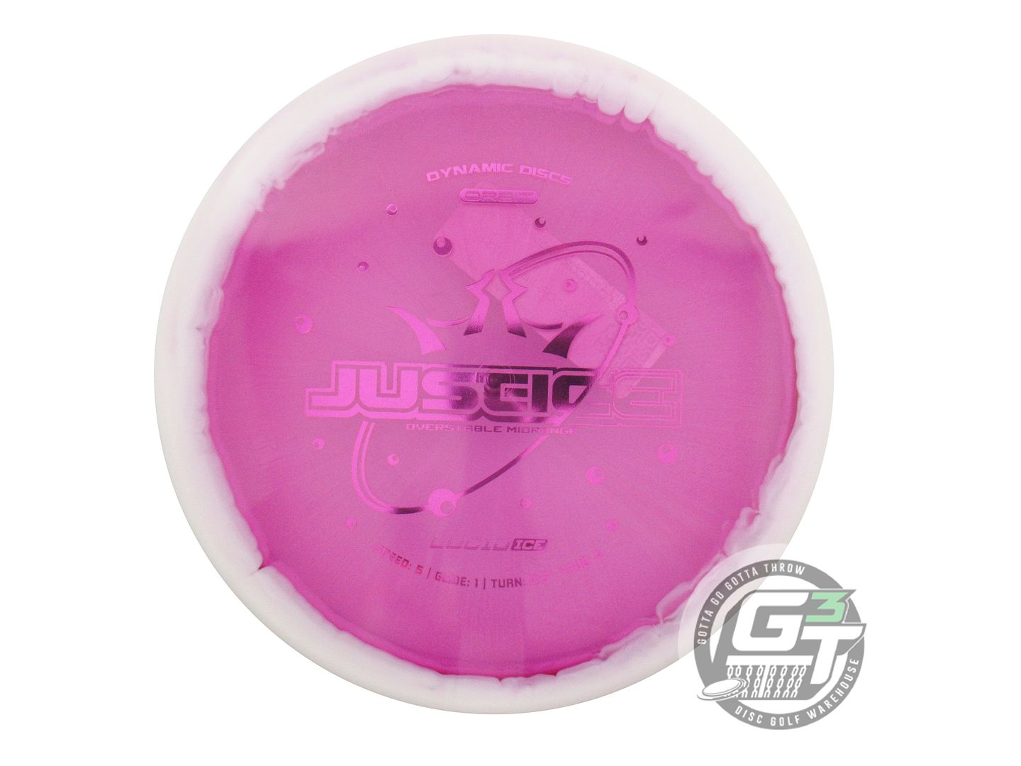 Dynamic Discs Lucid Ice Orbit Justice Midrange Golf Disc (Individually Listed)