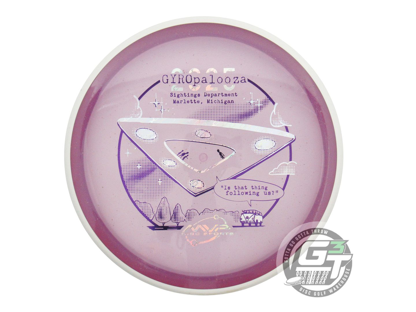 USED Axiom Discs [GYROPALOOZA] Particle Glow Proton Pyro 177g Purp Midrange Disc