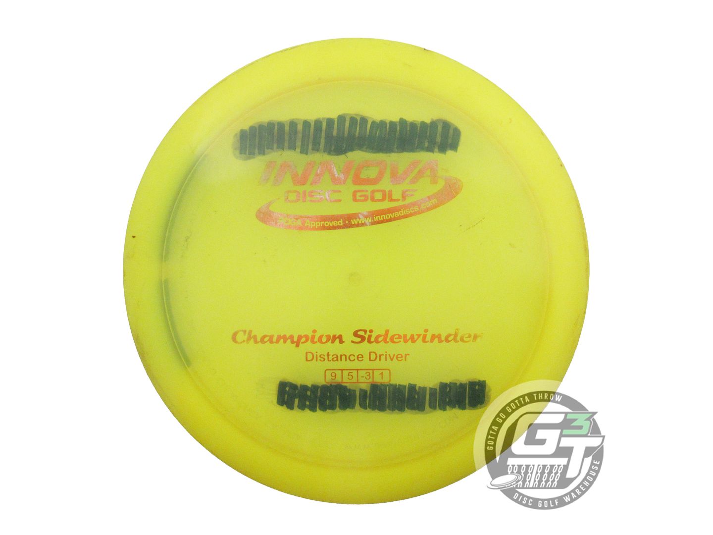 USED Innova Champion Sidewinder 173g Yellow Copper Foil Distance Driver Disc