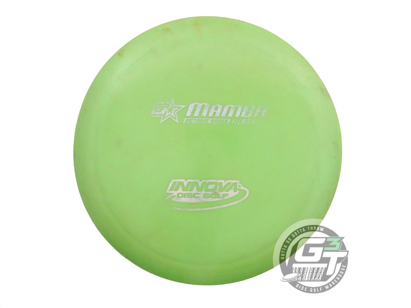 USED Innova GStar Mamba 172g Lime Silver Glitter Foil Distance Driver Golf Disc